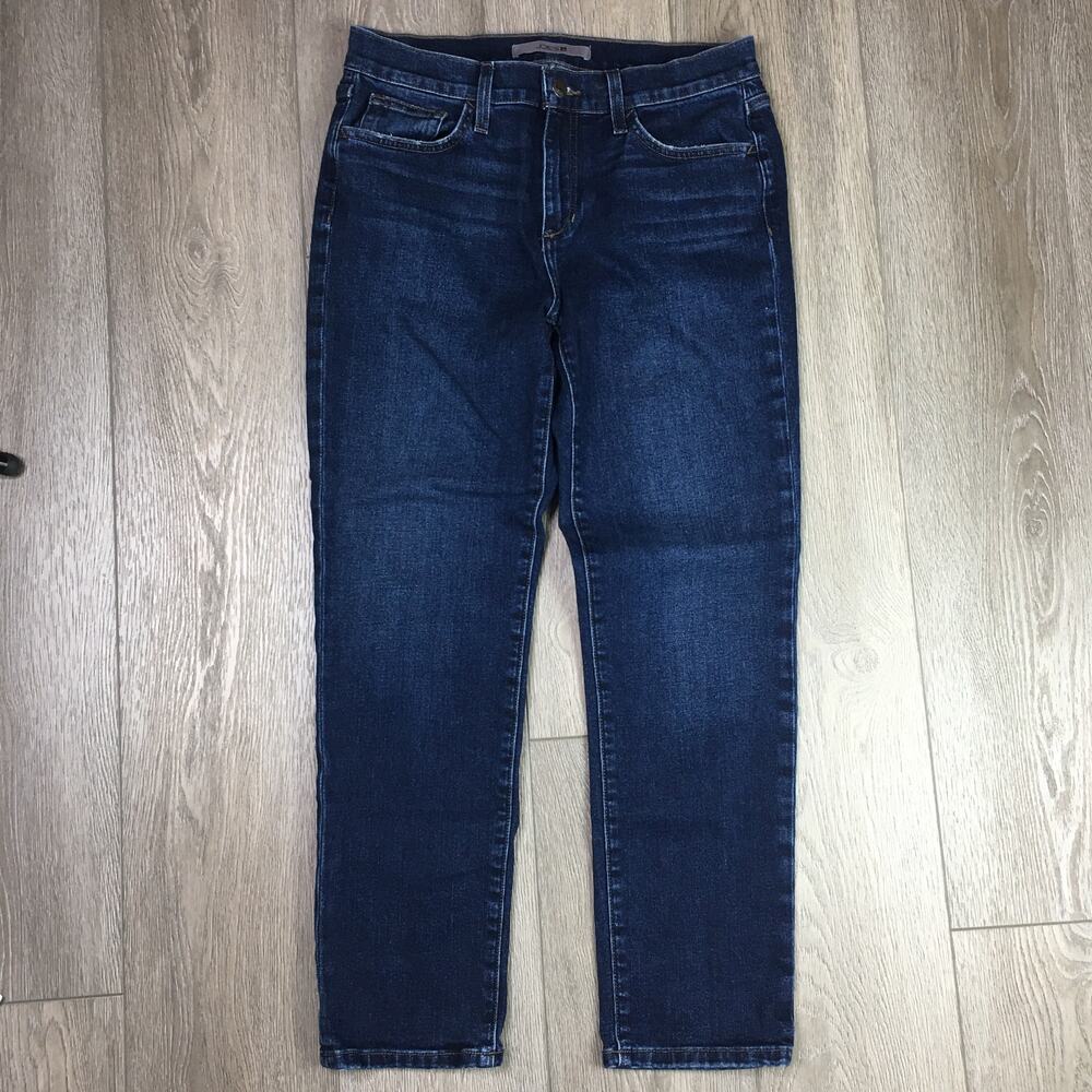 Joe’s Jeans Estela Mid Rise Straight Leg Dark Wash Denim Womens Size 28
